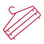 Плечики для брюк и юбок трёхуровневая, цвет МИКС - Фото 1