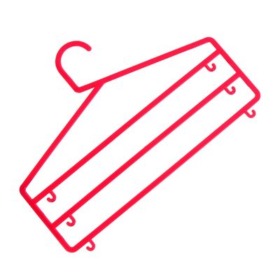 Плечики для брюк и юбок трёхуровневая, цвет МИКС