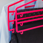 Плечики для брюк и юбок трёхуровневая, цвет МИКС - Фото 3