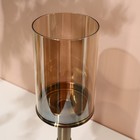 Подсвечник металл, стекло «Князь» на 1 свечу 12,5 х 12, 5 х 36,5 см - Фото 7