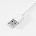 Сувенир стекло подсветка "Облачное сердечко" d=6 см подставка дерево, USB 6,5х6,5х7,5 см - Фото 5