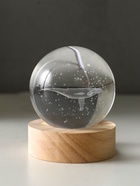 Световая фигурка стекло «Шар. Голограмма: Кит», d=6 см, подставка дерево, USB, 6.5×6.5×7.5 см - Фото 2