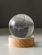 Световая фигурка стекло «Шар. Голограмма: Кит», d=6 см, подставка дерево, USB, 6.5×6.5×7.5 см - Фото 5