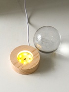 Световая фигурка стекло «Шар. Голограмма: Кит», d=6 см, подставка дерево, USB, 6.5×6.5×7.5 см - Фото 7