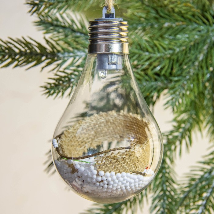 Ёлочный шар «Тепла и уюта в Новом году», 7 см х 7 см х 11,5 см 9561335