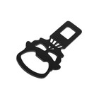 Заглушка замка ремня безопасности-открывашка "Череп", металл - фото 7303307