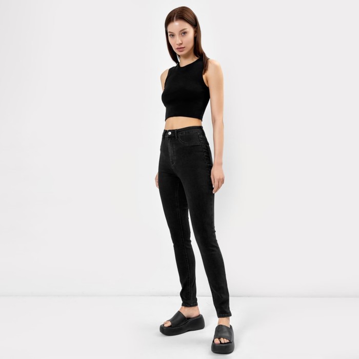 Джинсы женские, цвет черный, размер 48 (W30 L32) 65972