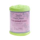 Плед "Этель корал" 1.5 сп Зеленый 150*200 см, 100% п/э, корал-флис, 230 гр/м2 - Фото 2