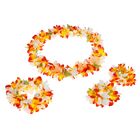 Гавайский набор "Цветы", 4 предмета: два браслета, венок, ожерелье - Фото 2