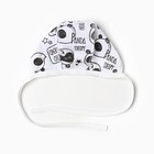 Чепчик детский, цвет белый/панды, рост 62 см 9899843