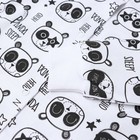 Комплект (кофточка, штанишки), цвет белый/панды, рост 74 см - Фото 3