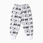 Комплект (кофточка, штанишки), цвет белый/панды, рост 80 см - Фото 5
