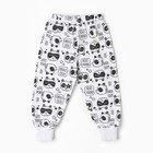 Комплект (кофточка, штанишки), цвет белый/панды, рост 80 см - Фото 8