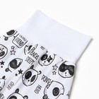 Ползунки на широкой резинке, цвет белый/панды, рост 62 см - Фото 2