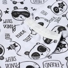 Распашонка-царапка на кнопке, цвет белый/панды, рост 62 см 9899873