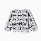 Распашонка-царапка на кнопке, цвет белый/панды, рост 62 см 9899873