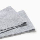 Шарф детский, цвет серый, размер 110х14 см - фото 109386466