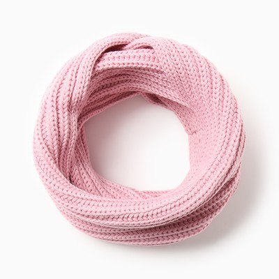 Шарф-снуд детский, размер 108×26 см, розовый