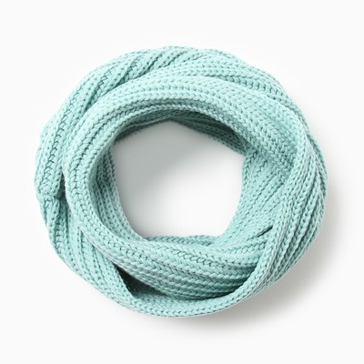 Шарф-снуд детский, размер 108×26 см, бирюзовый