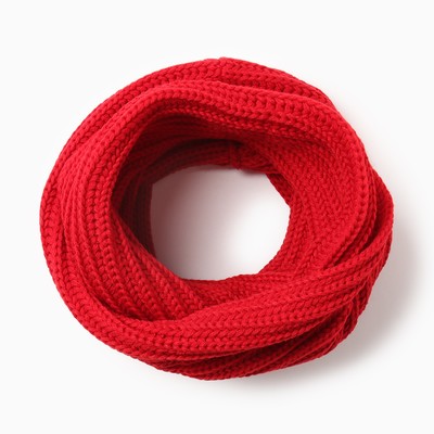 Шарф-снуд детский, размер 108×26 см, красный