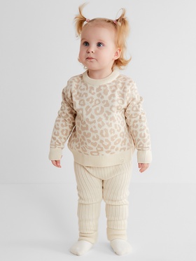 Комплект вязаный Крошка Я Leo Baby рост 68-74 см