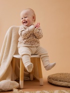 Костюм для девочки: джемпер, брюки «Крошка Я» Leo Baby, вязаный, рост 68-74 см, бежевый - Фото 3