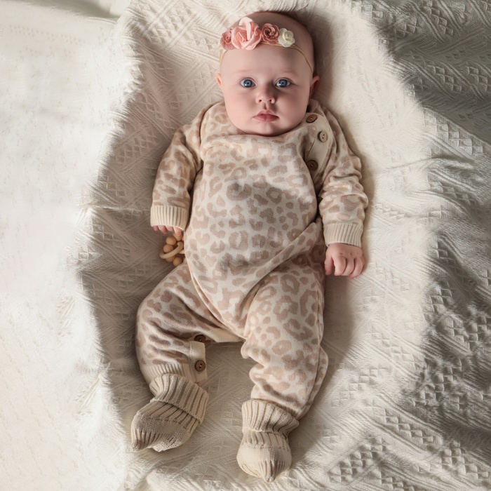 Комбинезон вязаный Крошка Я Leo Baby, рост 74-80 см - Фото 1