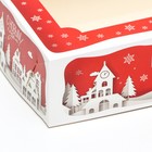 Коробка складная с окном под зефир "Дом Деда Мороза", 25 х 15 х 7 см - Фото 9