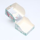 Коробка под бенто-торт с окном "Снегирь на рябине", 14 х 14 х 8 см - Фото 9