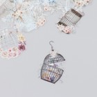 Наклейки для творчества "Клетки и цветы" набор 30 шт 0,7х13х9 см - фото 22610479