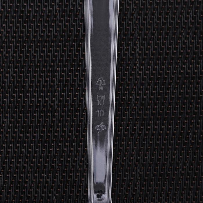 Набор одноразовых вилок, 18 см, 10 шт, цвет прозрачный - фото 1886169226