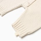 Комбинезон вязаный «Крошка Я», рост 68-74, молочный - фото 119048055