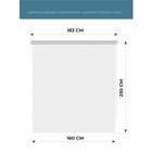 Рулонная штора Decofest «Блэкаут Плайн», 160x250 см, цвет белый - Фото 2