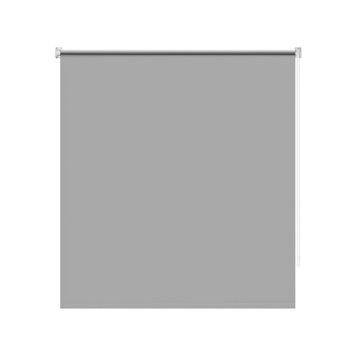 Рулонная штора Decofest «Блэкаут Плайн», 140x250 см, цвет серый