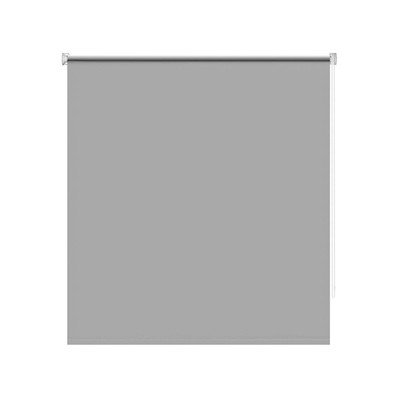 Рулонная штора «Блэкаут Плайн», 180x250 см, цвет серый