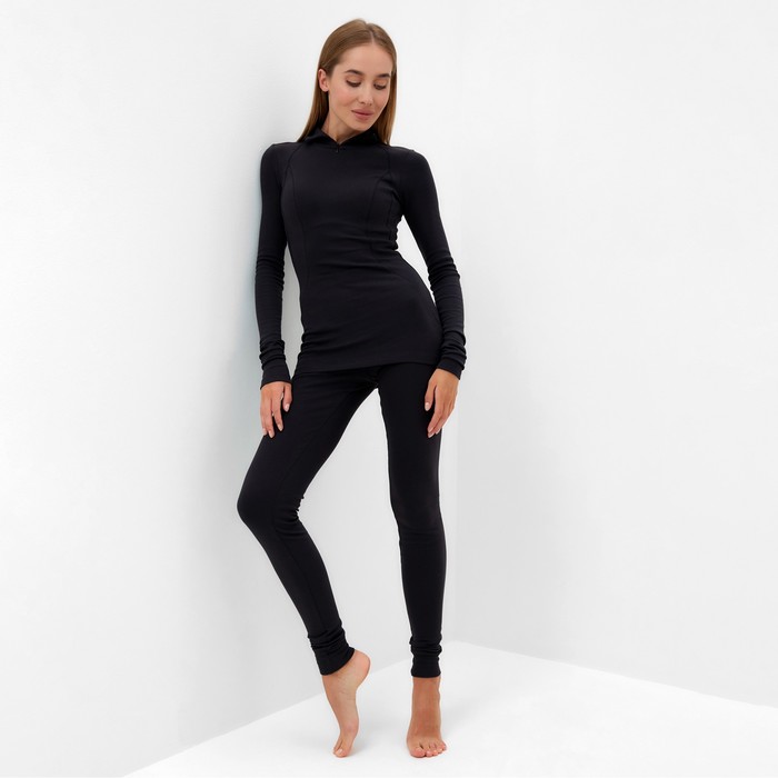 Термобельё женское (лонгслив, лосины) MINAKU, графит, размер 44