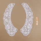 Воротник кружевной, 22,5 × 20 см, цвет белый - фото 31352746