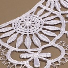 Воротник пришивной, гипюровый, 23 × 7,5 см, цвет белый - фото 22701315