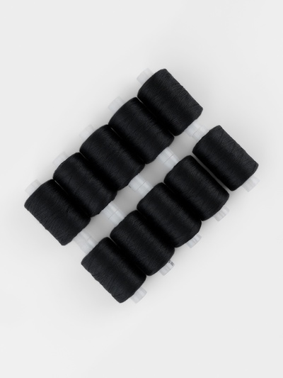 Нитки обувные, 100ЛЛ, 200 м, чёрные