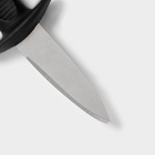 Нож для устриц Доляна, 14×4.4 см, длина лезвия 5.7 см, чёрный - Фото 3