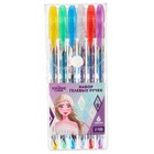 Набор гелевых ручек с блёстками, 6 цветов, Холодное сердце - фото 24568253