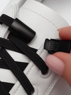 Шнурки для обуви, на магнитах, пара, с плоским сечением и фиксатором, 100 см, чёрные - Фото 3