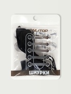 Шнурки для обуви, на магнитах, пара, с плоским сечением и фиксатором, 100 см, чёрные - Фото 8