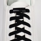 Шнурки для обуви, на магнитах, пара, с плоским сечением и фиксатором, 100 см, цвет чёрный - фото 7184792