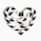 Когти накладные "Антицарапки", размер S, двухцветные (белые/чёрные) - Фото 5