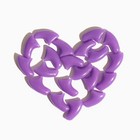 Когти накладные "Антицарапки", размер S, фиолетовые - Фото 5