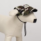 Кепка для собак, размер S, 22-34 см, камуфляж - Фото 2