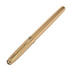 Ручка подарочная роллер, в кожзам футляре, корпус золото - Фото 2