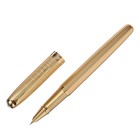 Ручка подарочная роллер, в кожзам футляре, корпус золото - Фото 3