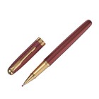 Ручка подарочная роллер, в кожзам футляре, корпус розовый, золото - фото 7294837